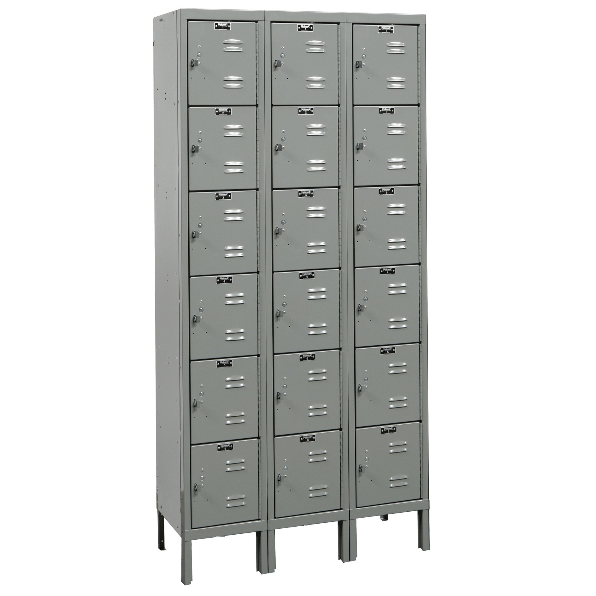 Hallowell, Six Tier Premium Locker, Height 78 in, Width 36 in, Color Dark Gray, Model# U3288-6A-HG